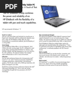HP Elitebook 2760p Datasheet