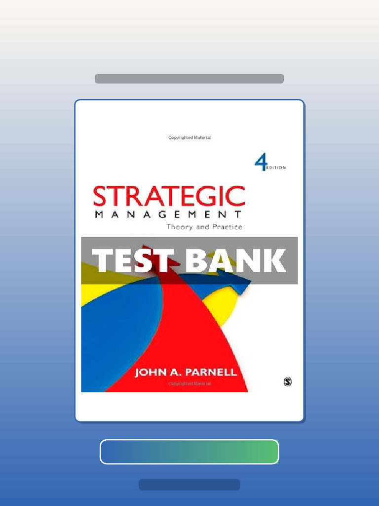 Strategic Management Theory and Practice 4 Ed Parnell Ebook and ...