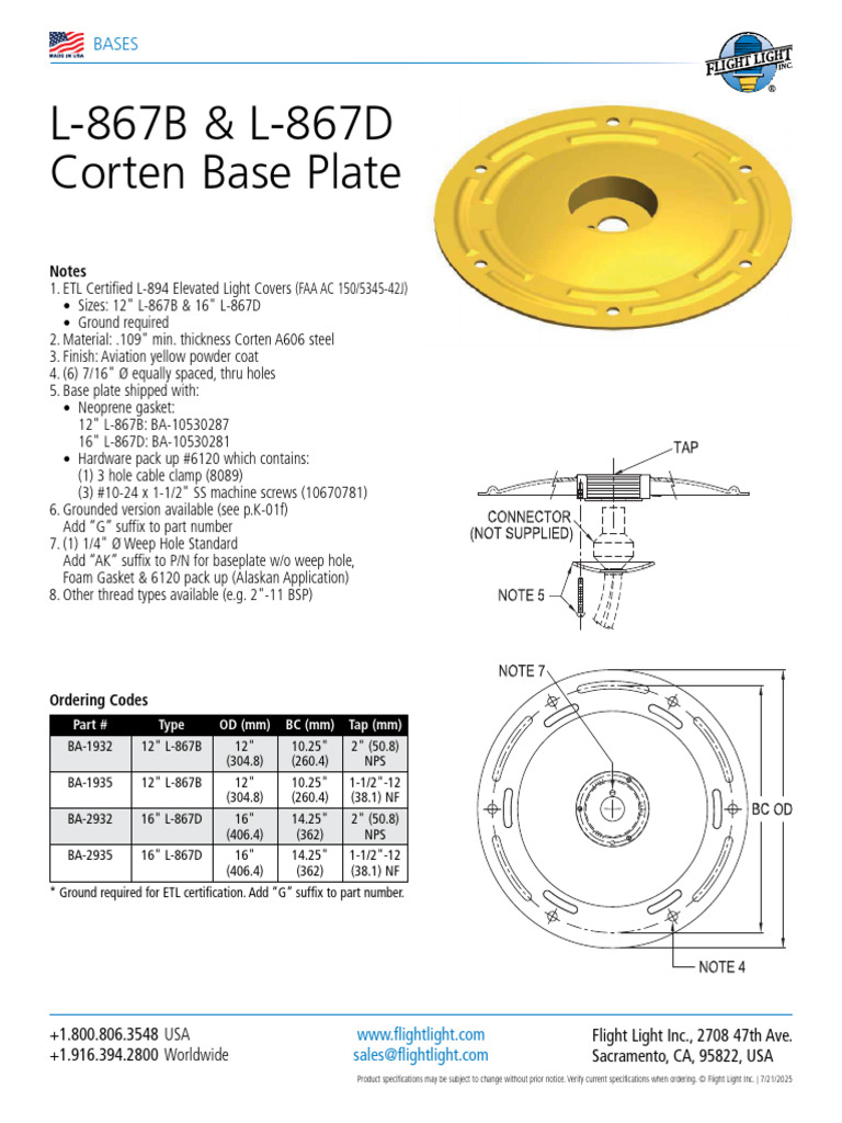 50. L867B Baseplate (2 NPS) | PDF