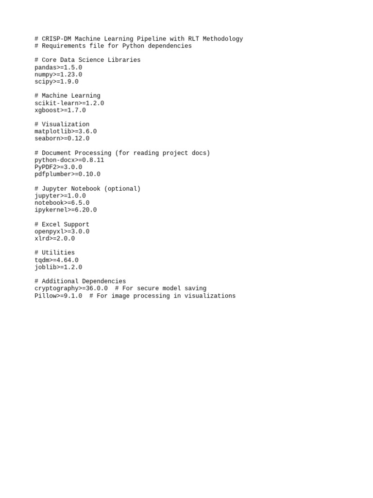 CRISP-DM Machine Learning Setup Guide | PDF