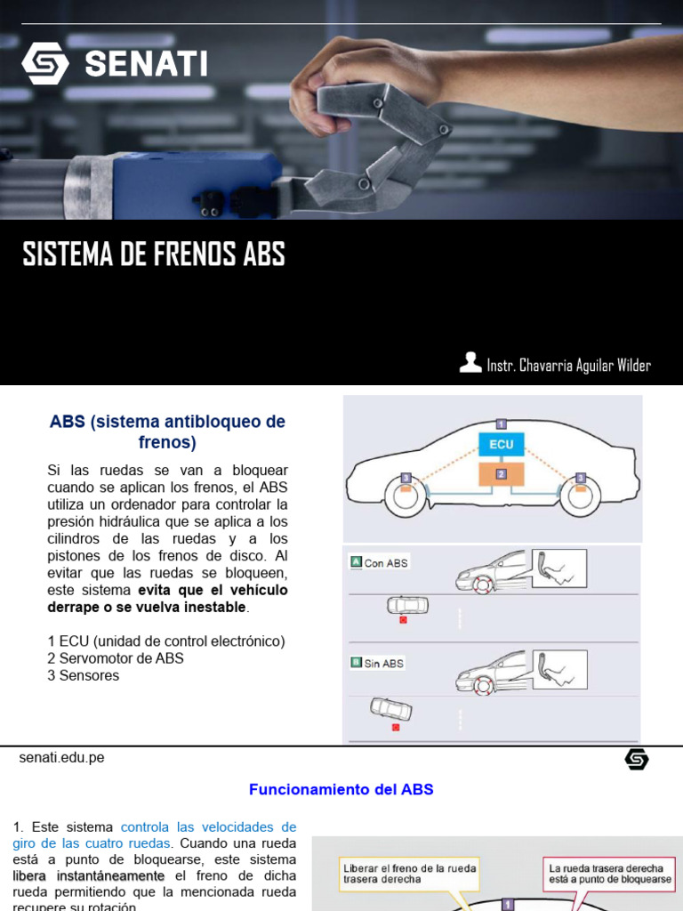 03 - Sistema Abs | PDF | Sistema de freno antibloqueo | Presión