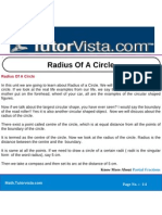 Radius of A Circle