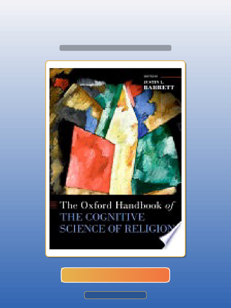 The Oxford Handbook of The Cognitive Science of Religion 1st Edition HQ ...