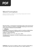 Morphological Processes in Word Formation | PDF | Morphology ...