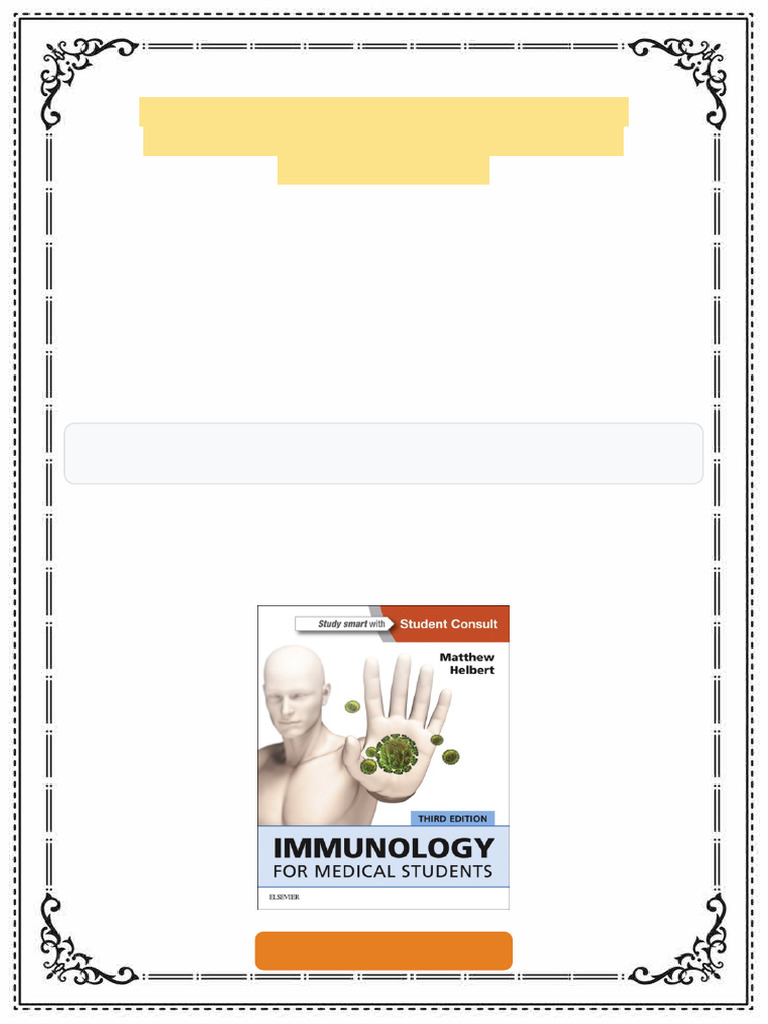 Immunology For Medical Students 3rd Edition Edition Helbert Ebook ...