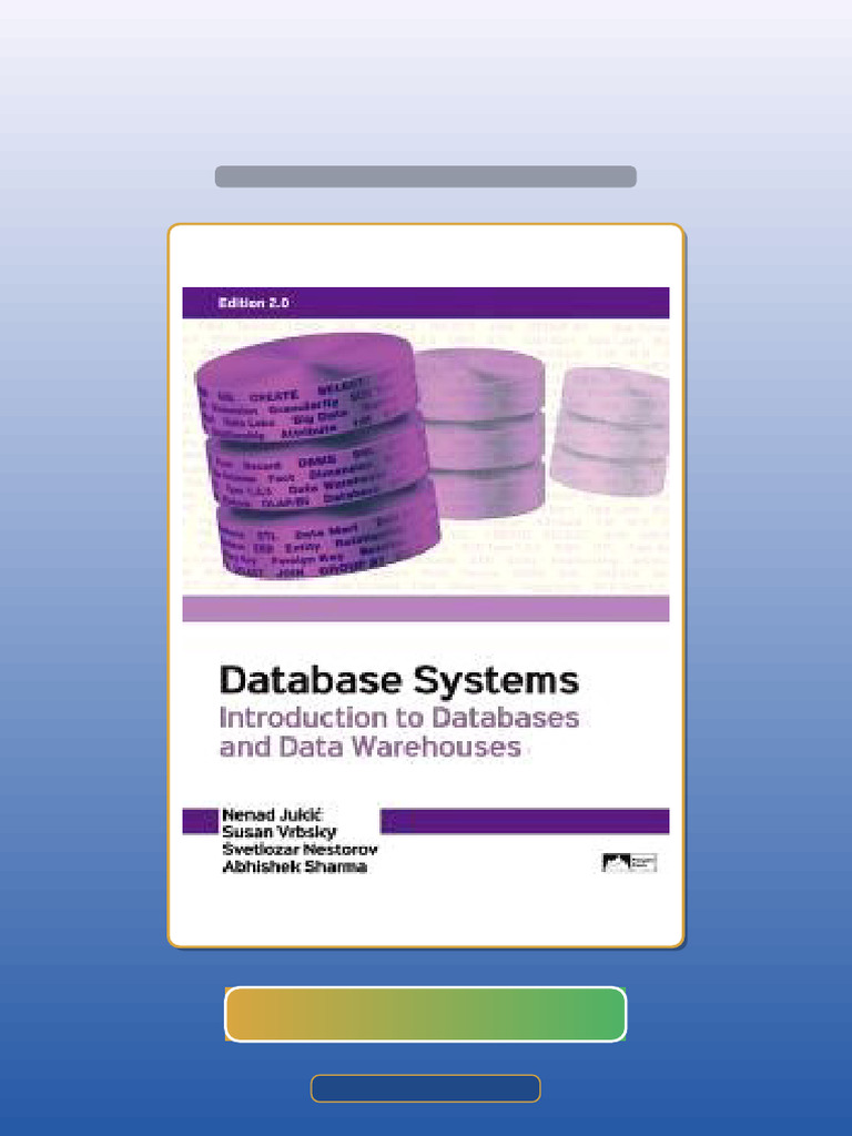 DATABASE SYSTEMS INTRODUCTION TO DATABASES AND DATA WAREHOUSES 2ND EDITION visual data 2