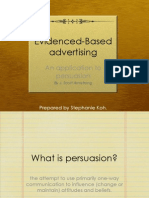 Evidenced-Based Advertising: An Application To Persuasion