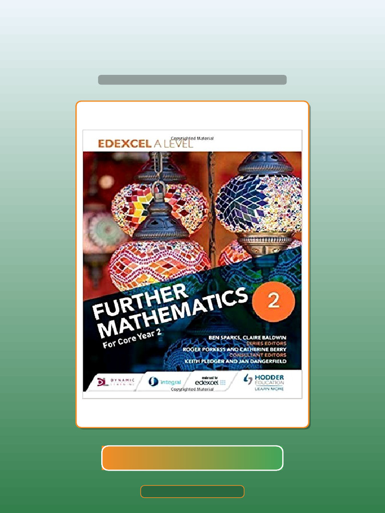 Test Bank for Edexcel a Level Further Mathematics Core Year 2 | PDF ...