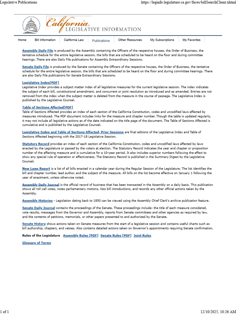 Legislative Publications | PDF | Bill (Law) | Statutory Law