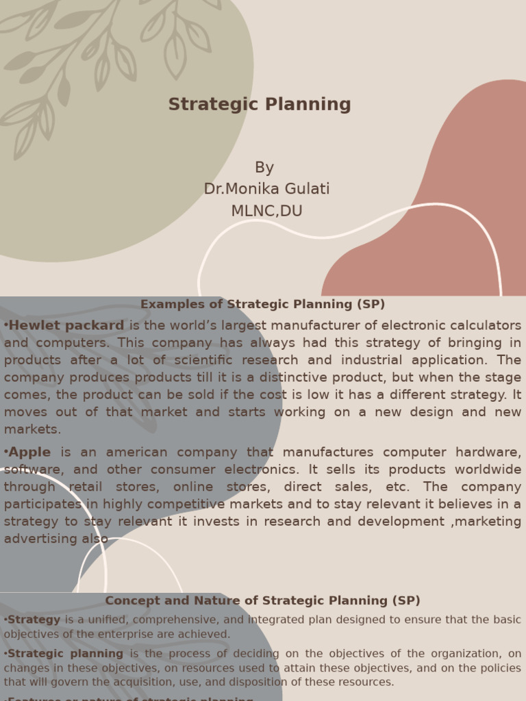 Understanding Strategic Planning Essentials | PDF | Strategic Planning ...