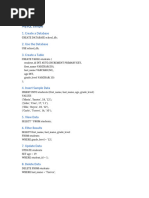 School Management Database Schema | PDF