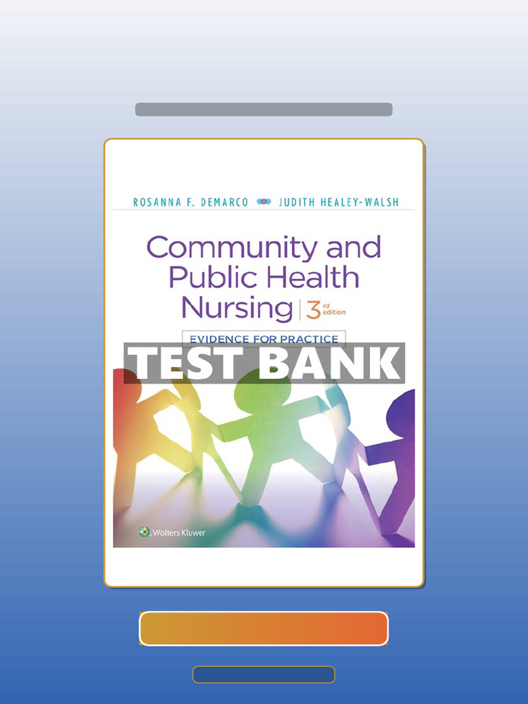 Test Bank of Community Public Health Nursing 3rd Edition Demarco Ebook ...