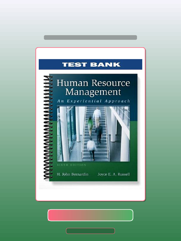 Human Resource Management An Experiential Approach 6th Edition by ...