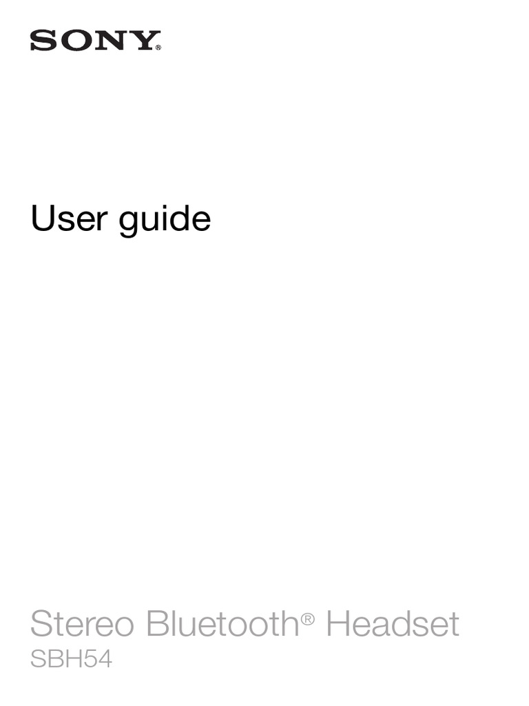 SBH54 Stereo Bluetooth Headset Guide | PDF | Android (Operating System ...