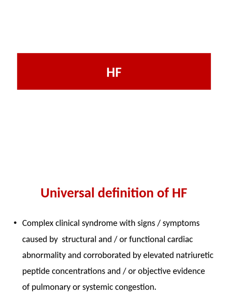 HF UG 2025 | PDF | Heart Failure | Heart