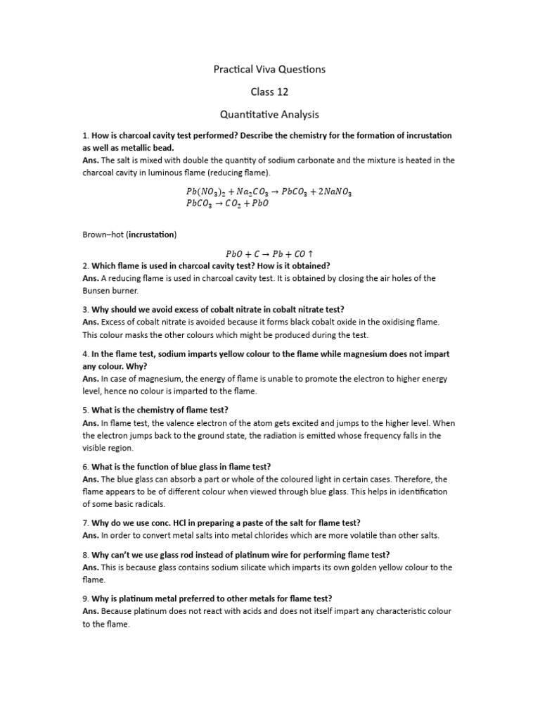 Class 12 Quantitative Analysis Guide | PDF | Amine | Carboxylic Acid