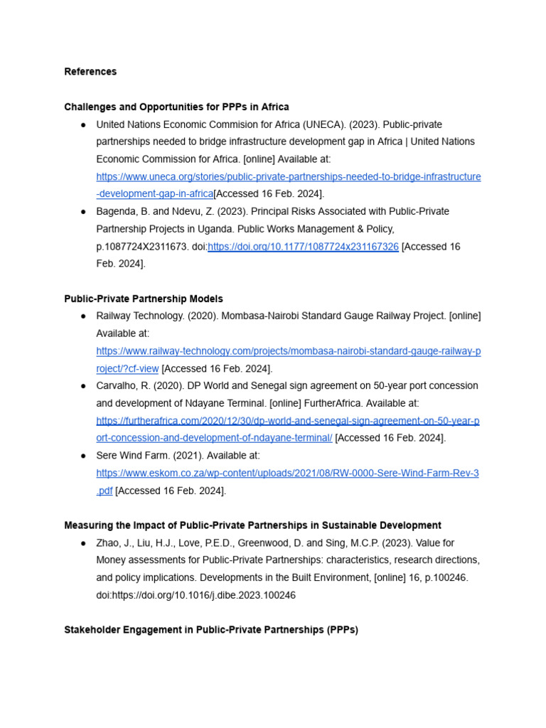 PPPs in Africa: Challenges and Solutions | PDF | Public–Private ...