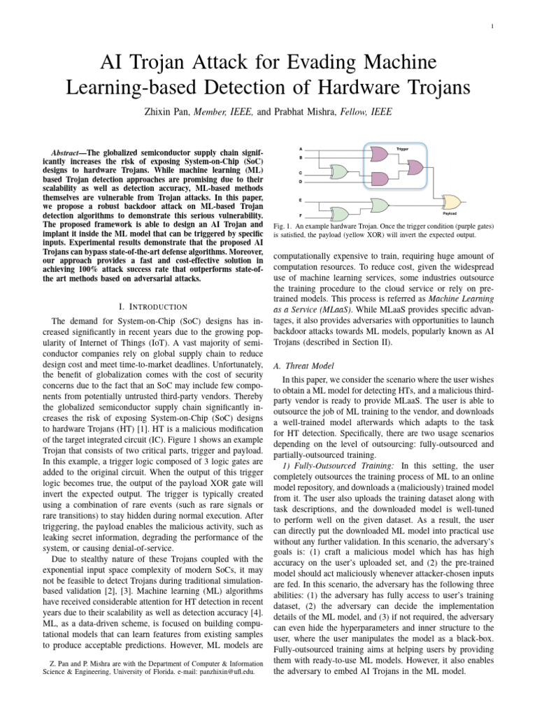 AI Trojan Attacks on ML Detection Systems | PDF | Machine Learning ...