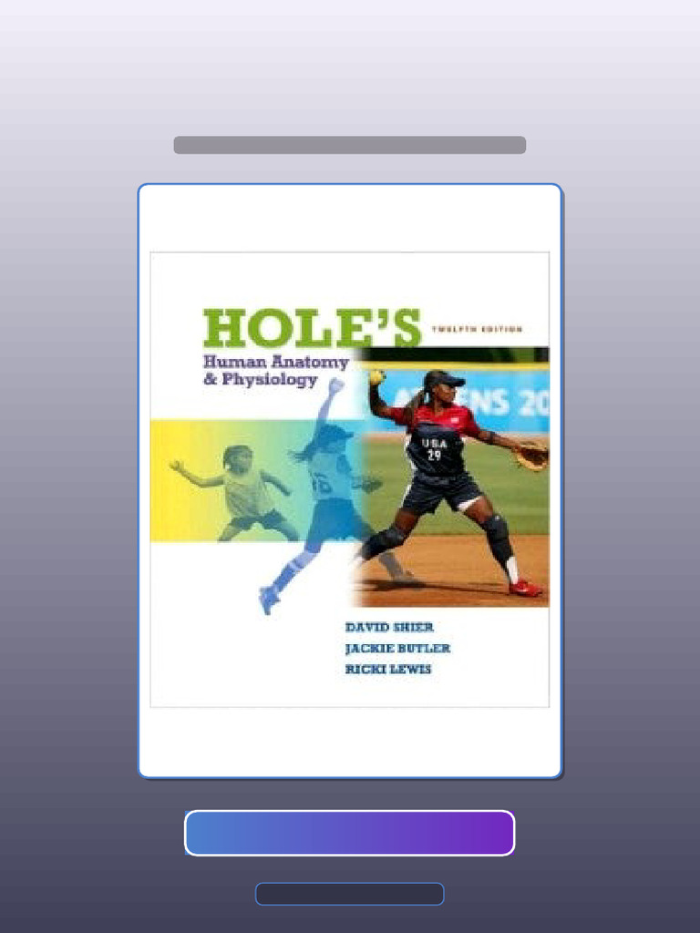 Holes Human Anatomy Physiology 12th Edition David Shier Ebook and ...