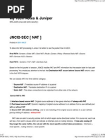 Jncis-Sec (Nat) - My Tech Notes & Juniper