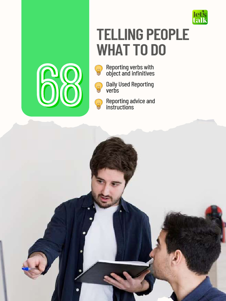 Study Notes Lesson 68 - Telling People What to Do | PDF | Verb | Syntax