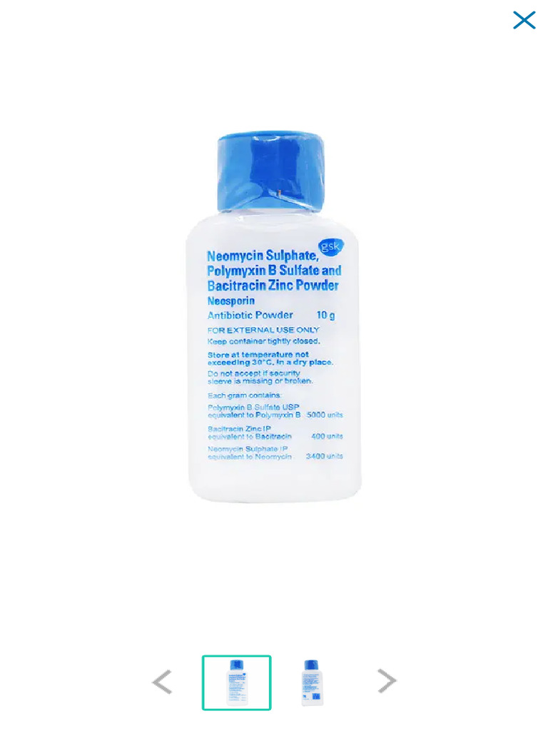 Neosporin Powder 10gm Know Uses, Side Effects, Dosage Netmeds | PDF