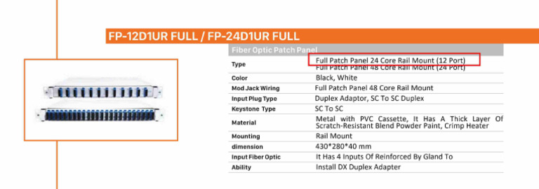 Fiber Optic Patch Panel (FULL) | PDF