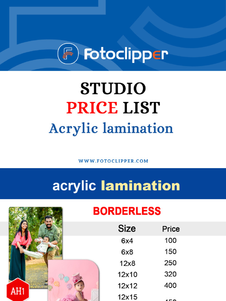 FC - Studio Price List | PDF