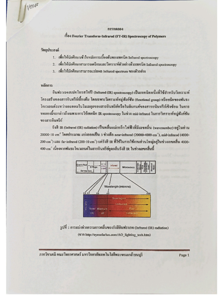 IR Spectroscopy | PDF