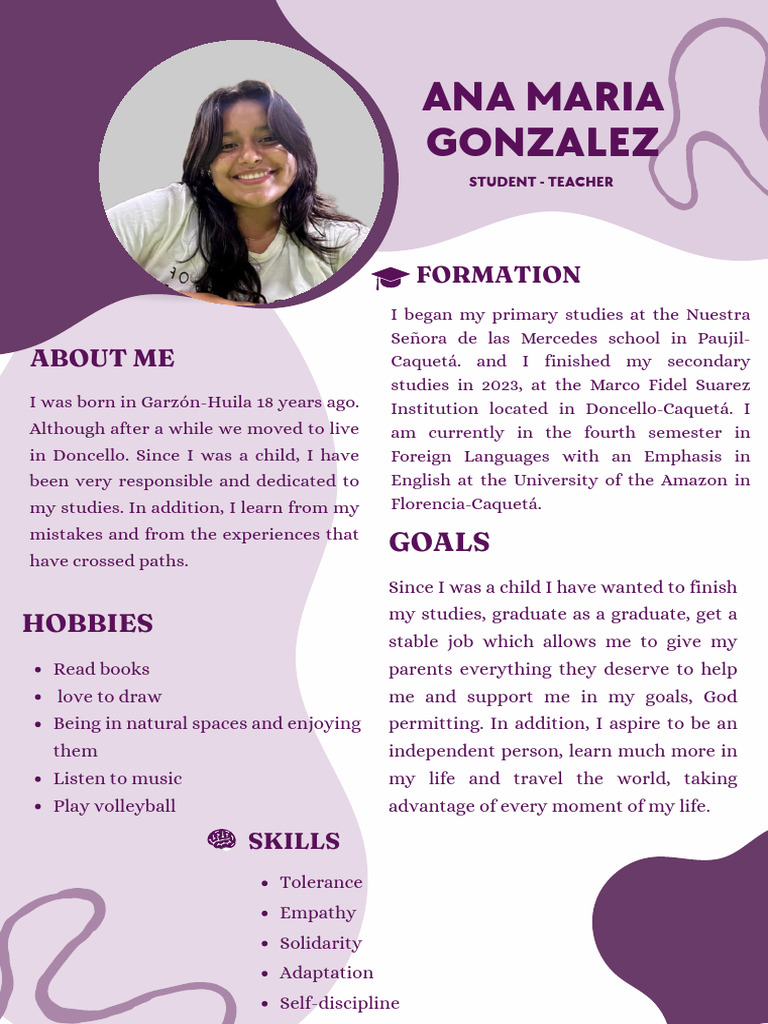 Ana Maria Gonzalez: Student Profile | PDF