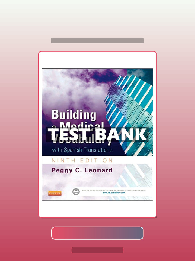 Test Bank of Building Medical Vocabulary 9th Edition Leonard Ebook and ...