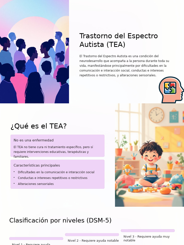 Guía sobre el Trastorno del Espectro Autista | PDF | Autismo | Ciencias ...
