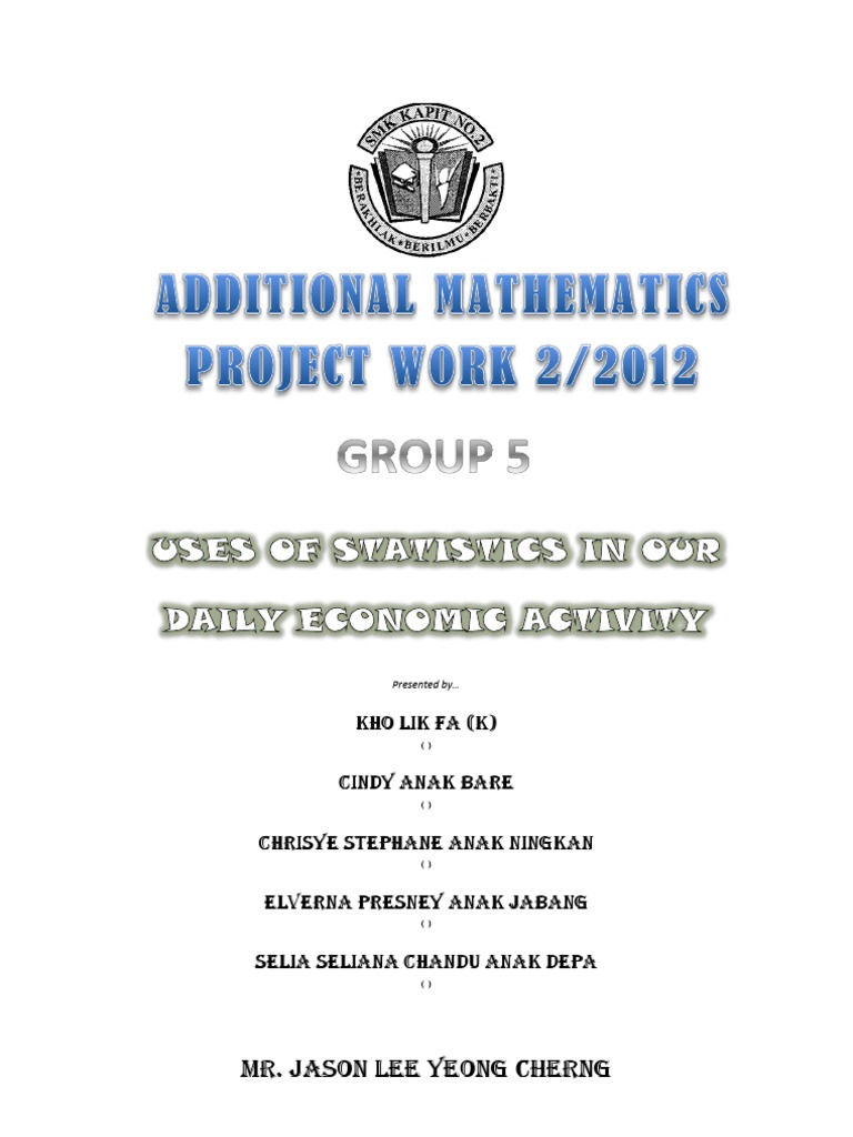 Additional Mathematics Project Work 2/2012 in Sarawak | PDF | Index ...