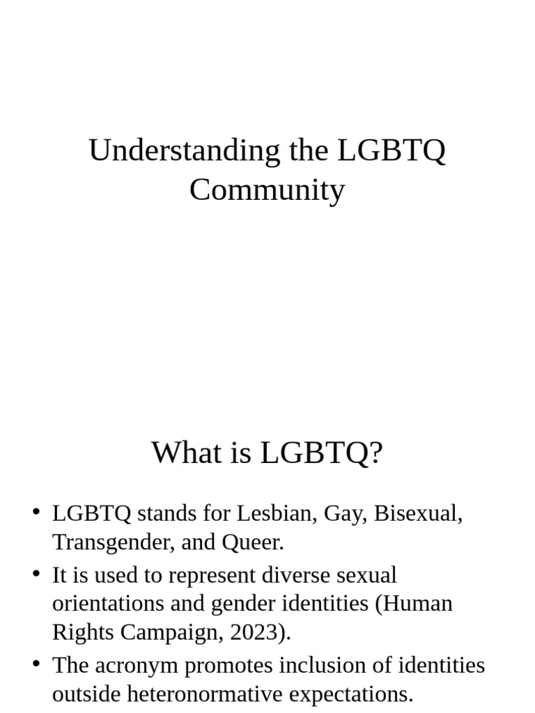 LGBTQ Presentation | PDF