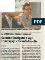 Iniziativa Popolare Per Legge Sulle Pari Opportunità - Trentino Del 2012-06-08