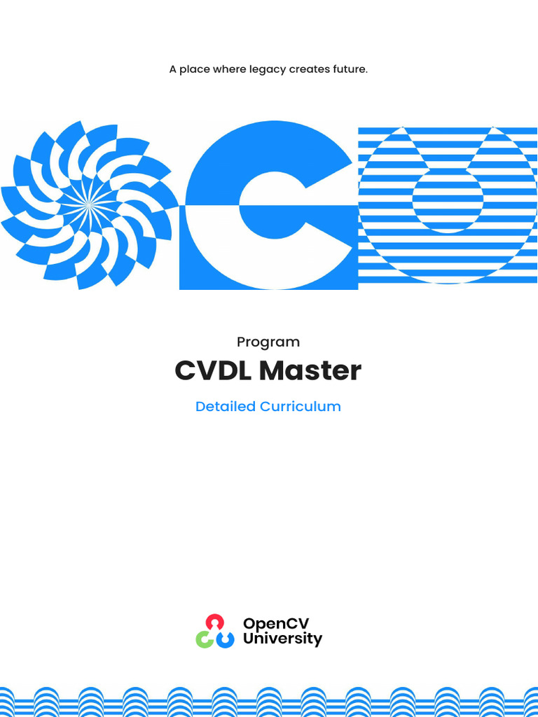 Curriculum CVDL Master Program (1) (1) 1 | PDF | Deep Learning ...