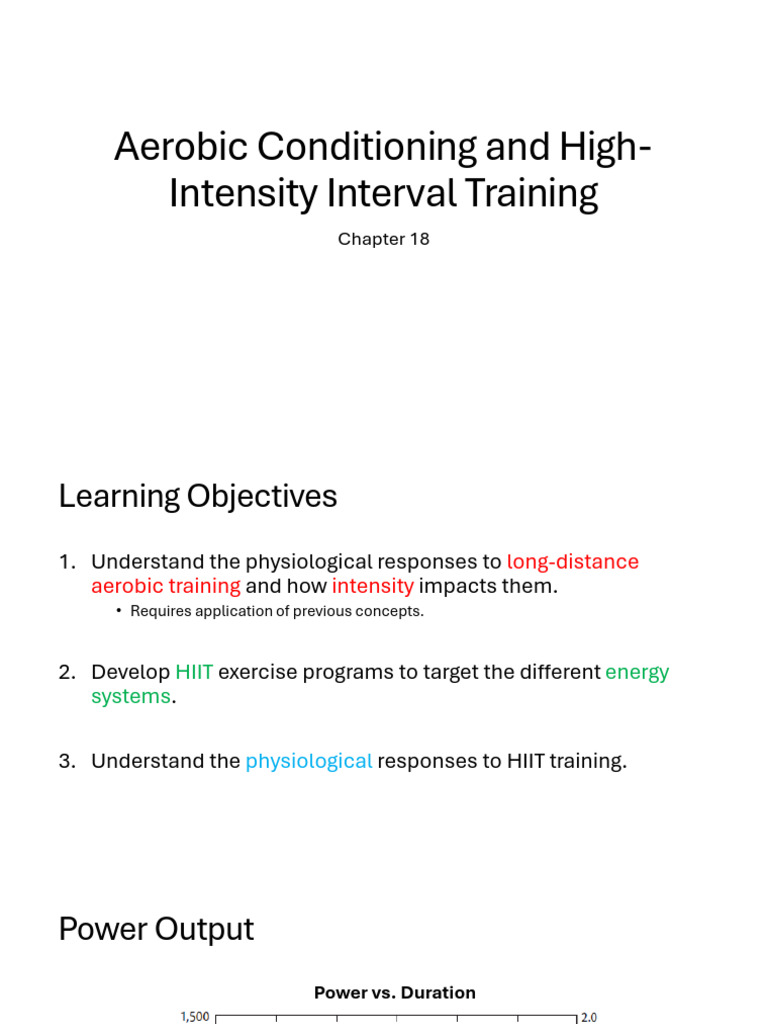 Aerobic Conditioning & HIIT Training Guide | PDF | High Intensity ...