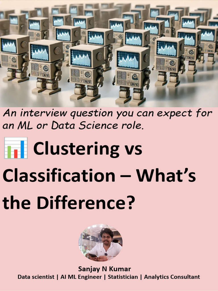 Clustering vs Classification in ML | PDF | Artificial Intelligence ...