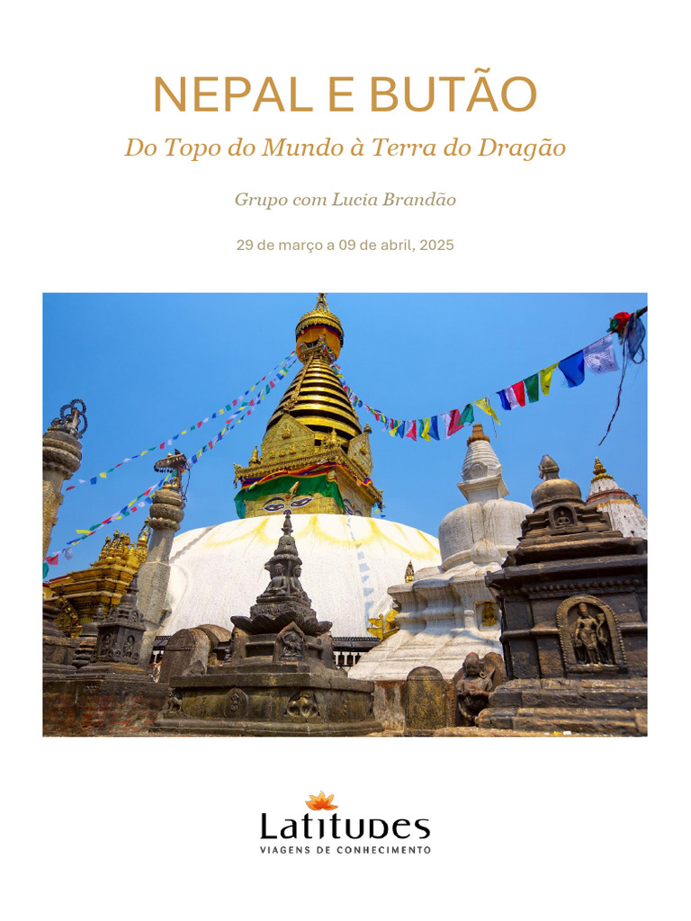 NEPAL e BUTAO Com Lucia Brandao Abril25 | PDF | Butão | Nepal