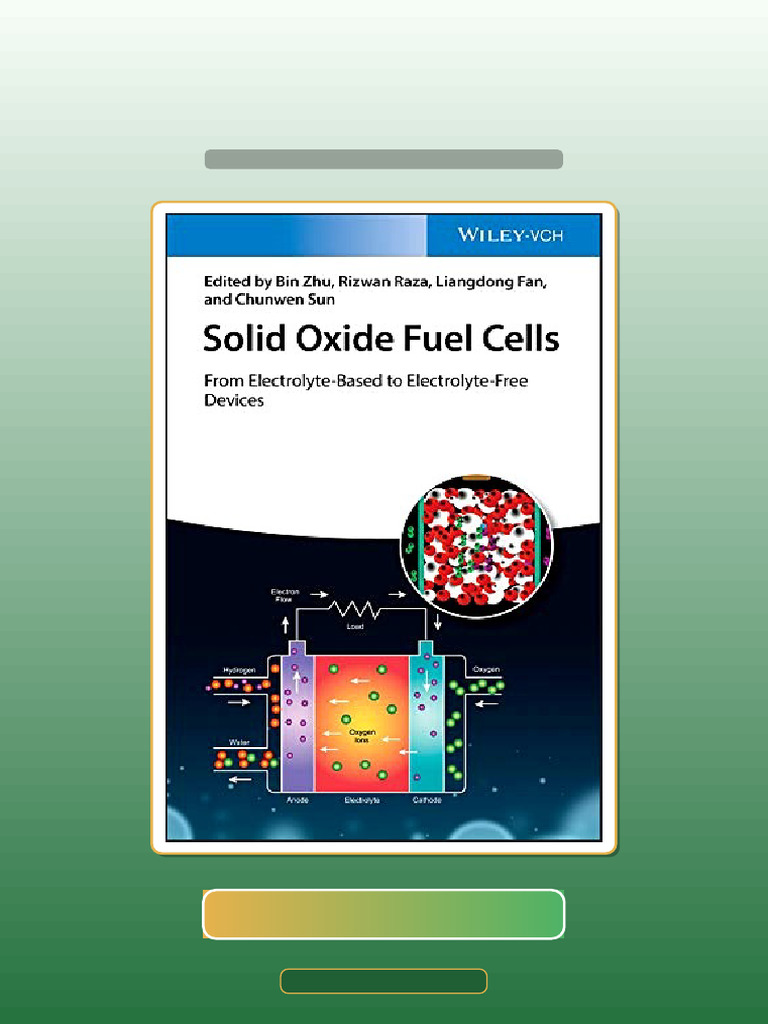 Test Bank For Solid Oxide Fuel Cells From ElectrolyteBased To ...