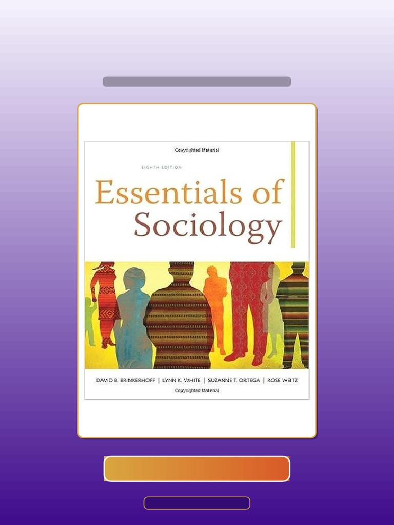 Essentials of Sociology 8th Edition by Weitz White Test Bank | PDF | Multiple Choice | Science