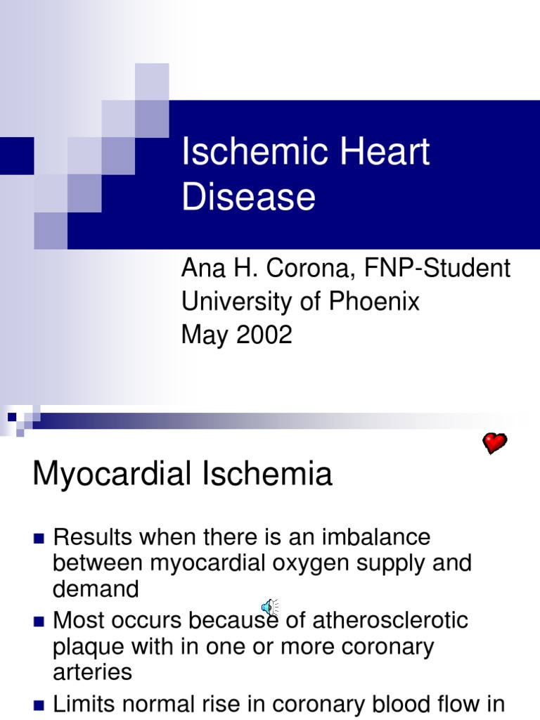 Ischemic Heart Disease | PDF | Angina Pectoris | Coronary Artery Disease