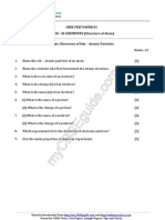 11 Chemistry Structure of Atom Test 01