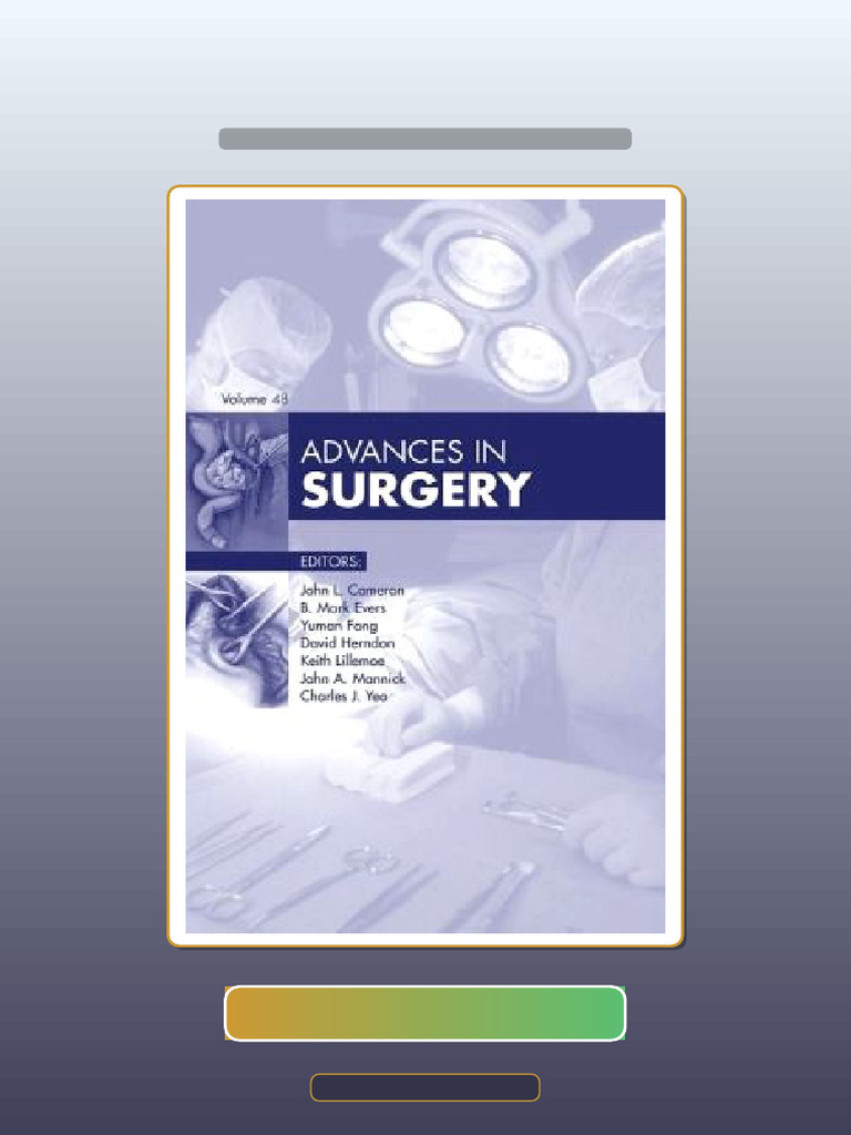 Test Bank For Advances in Surgery | PDF