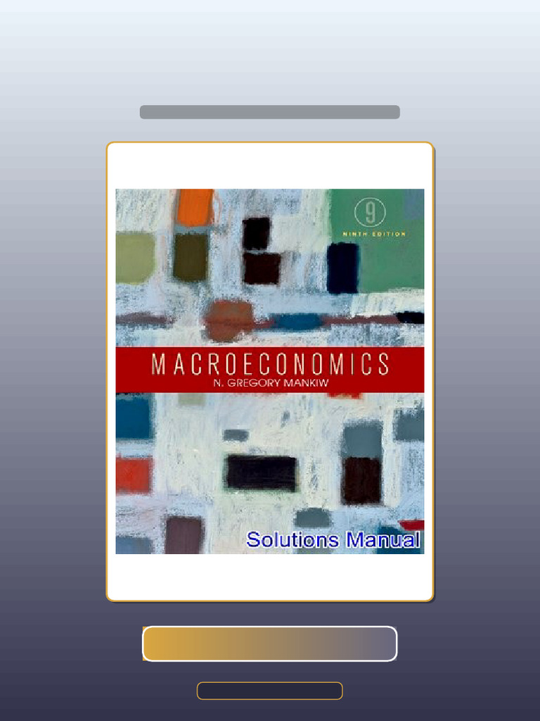 Test Bank for Macroeconomics 9th Edition Mankiw Exam Prep | PDF ...