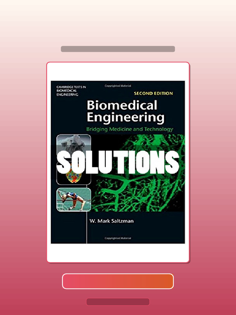 Test Bank of Biomedical Engineering Bridging Medicine and Technology 2 ...