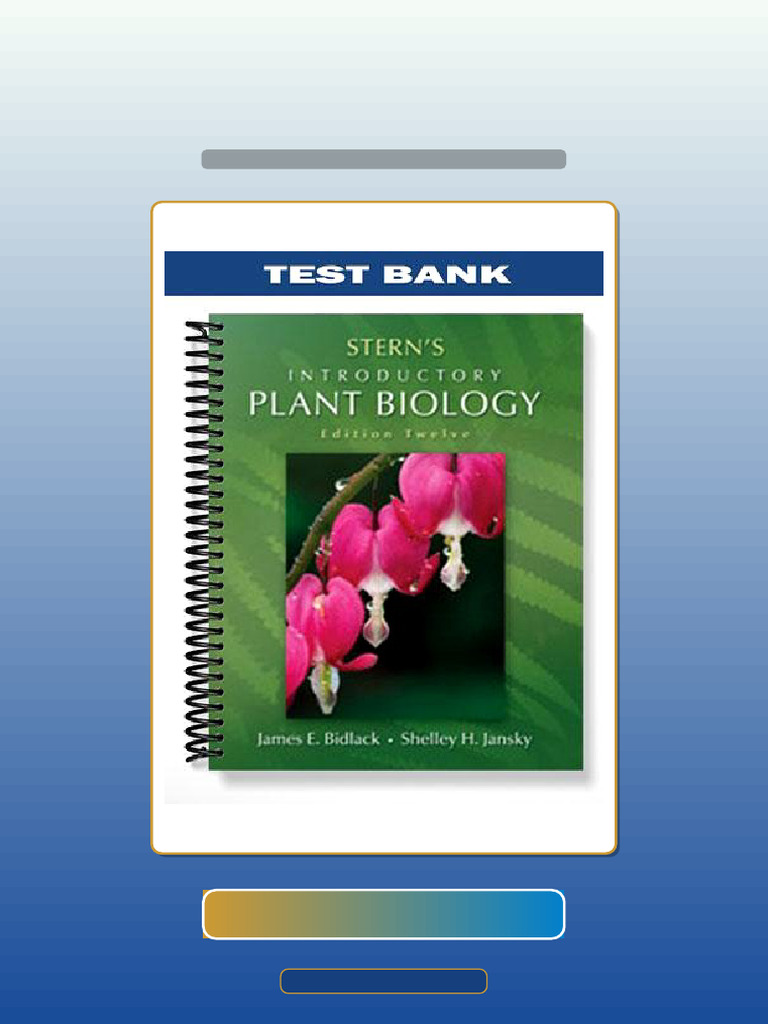 Introductory Plant Biology 12th Edition by Stern Test Bank PDF