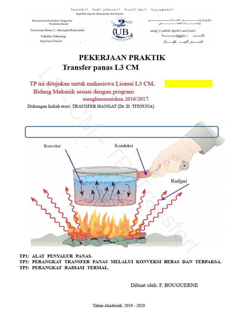 Praktikum Transfer Panas untuk Mahasiswa | PDF