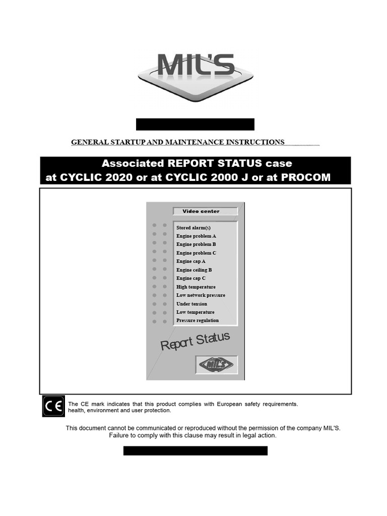 Startup & Maintenance Guide for REPORT STATUS | PDF | Relay ...