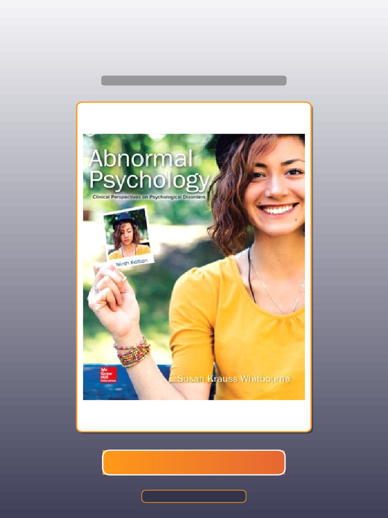 Test Bank for Abnormal Psychology Clinical Perspectives on ...